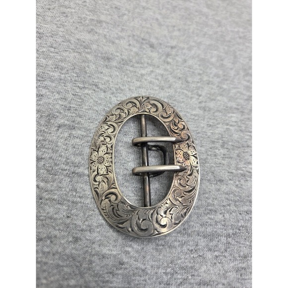 Antique Victorian Edwardian Sterling Silver LF Signed Womens Belt Buckle Pin main image 5